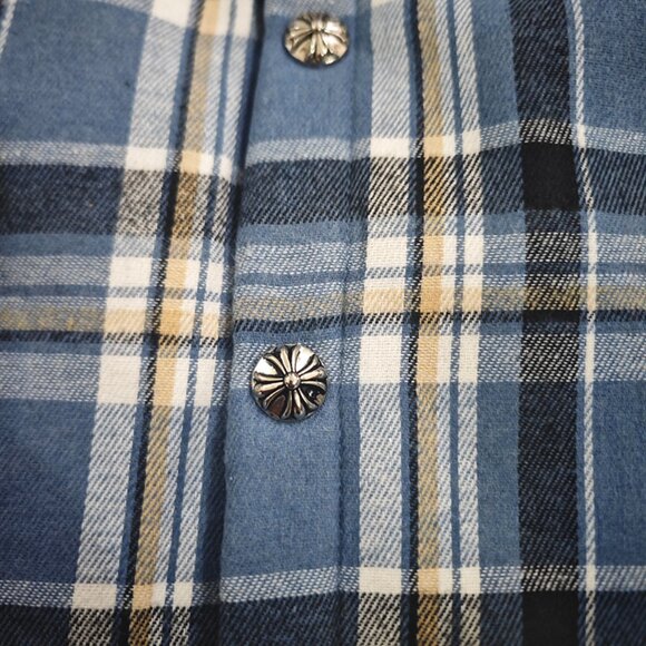 Chrome Hearts Check Quilted Shirt Jacket - Picture 6 of 11